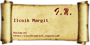 Ilcsik Margit névjegykártya
